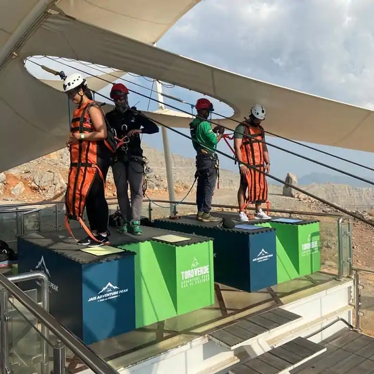 From Dubai Private Ras Al Khaimah Tour  with Optional Zip Line Adventure for Up to 6 Guests