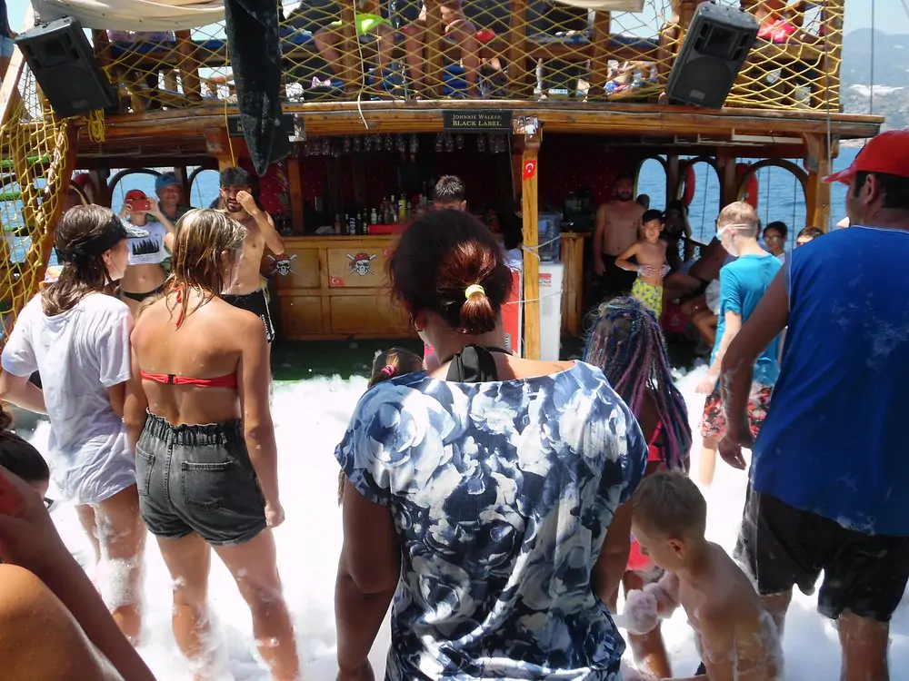 Boat Trip and Foam Party with Grand Toys 07 Pirate Boat in Alanya