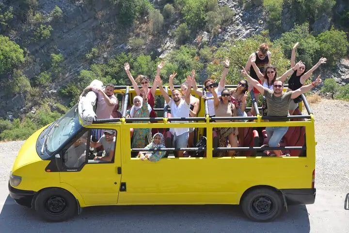 5 in 1 Combo Tour from Alanya: Buggy, Rafting, Zipline, Cabrio Bus, Canyon