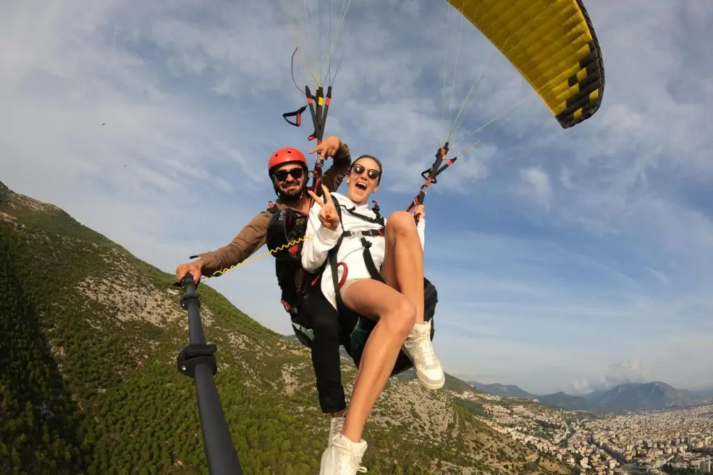 Tandem paragliding from Antalya