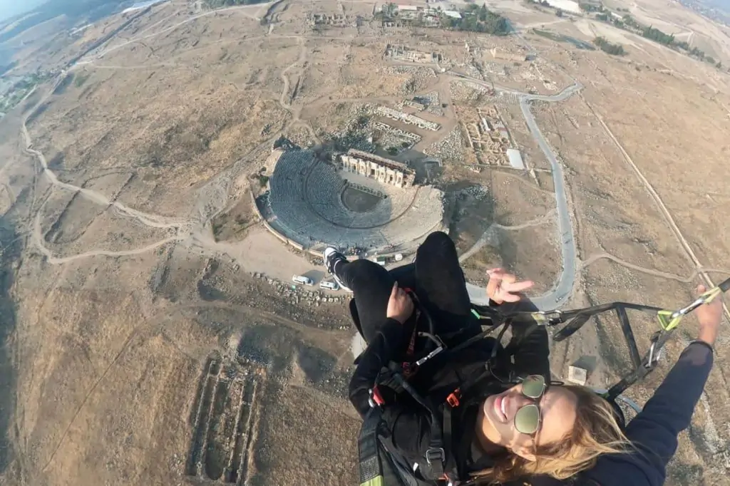 Parapantă în Pamukkale