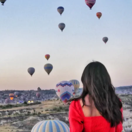 Hot Air Balloon Watching with transfer and Photo taking