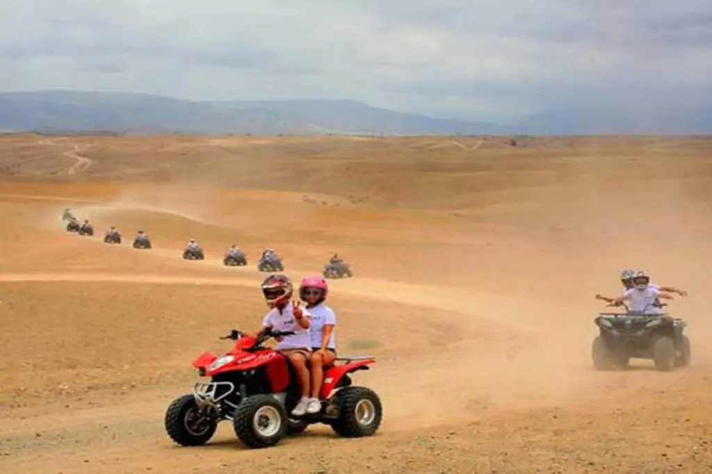 Agafay Desert Quad Biking Adventure with Traditional Moroccan Tea Experience