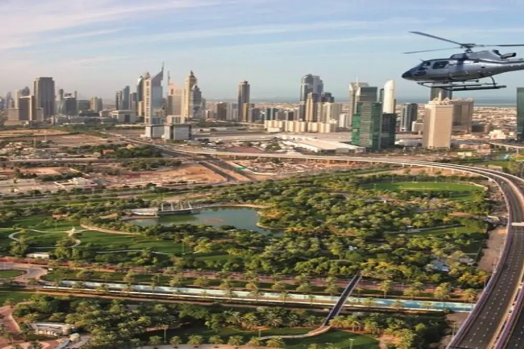 Dubai Highlights Sightseeing Helicopter Tour 12 min/15 min/17 min/25 min z transferem premium