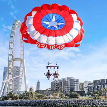 Dubai: Palm View and JBR View Parasailing Experience