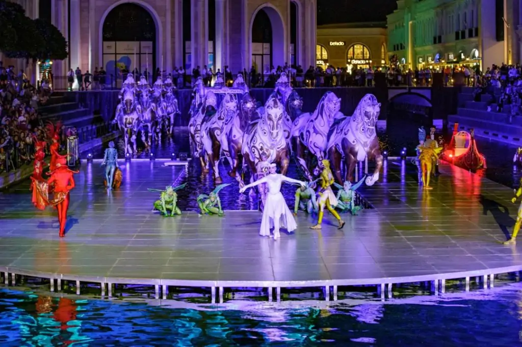 Night show at The Land of Legends Park from Alanya