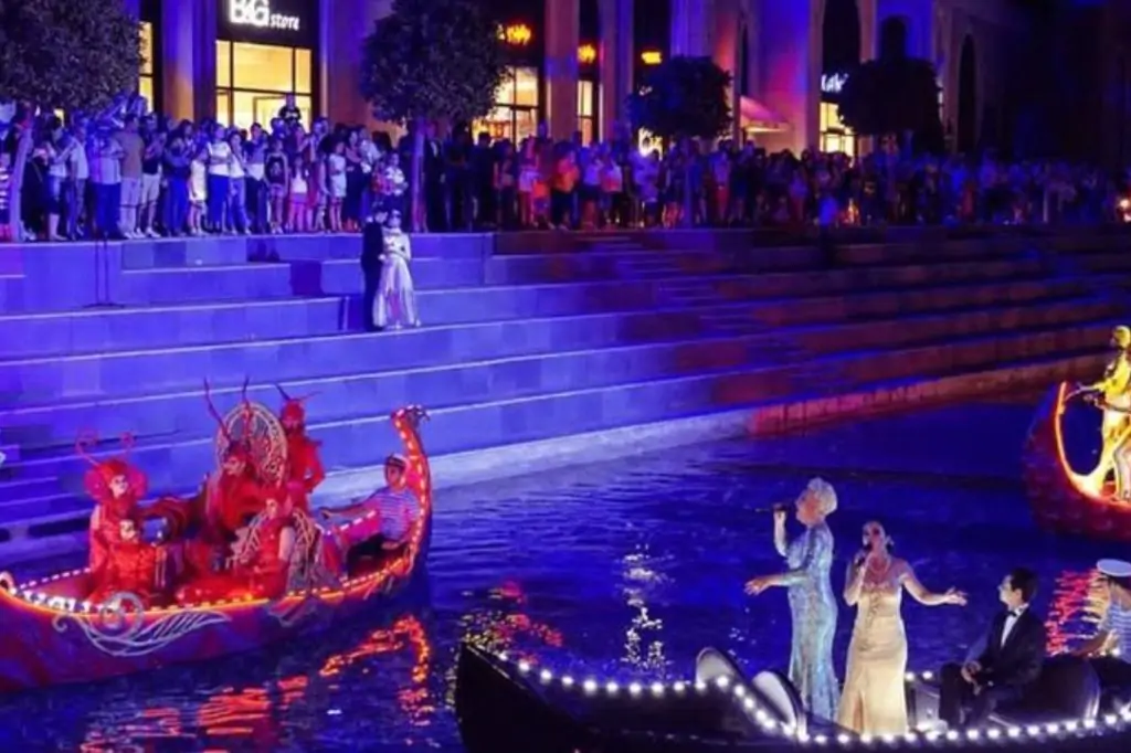 Night show at The Land of Legends Park from Side/Manavgat