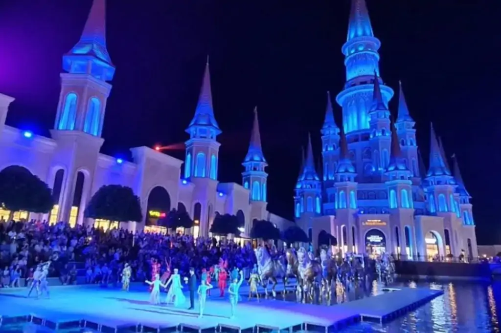 Night show at The Land of Legends Park from Side/Manavgat